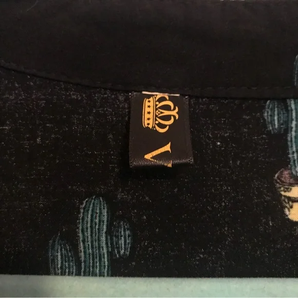 Mini cactus print shirt dress - Picture 2 of 4